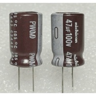 Nichicon PW 47uf 100v 105 capacitor
