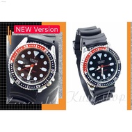 original watch for men☾☊♠[Kusu] W0004 Seiko 5 Diver Black Rubber Automatic Movt. Watch