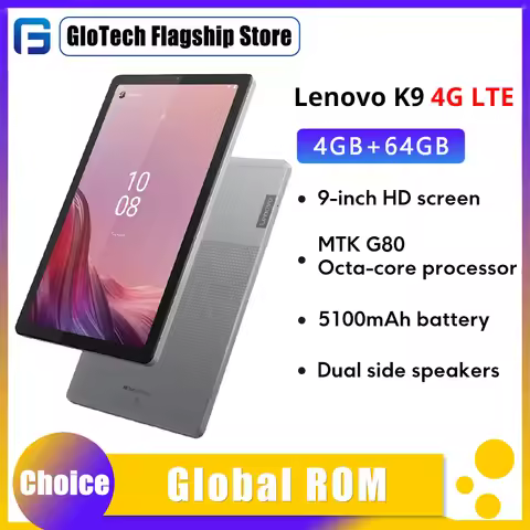 Global ROM Lenovo K9 / M9 9 Inches Tablet 4GB RAM 64GB ROM MTK G80 Octa Core Android Tablet Tab K9 L