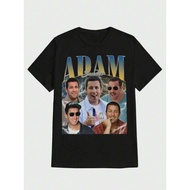 Adam Sandler Black And White Short Sleeves T Shirt Vintage Adam Sandler Casual Digital Print  T Shir