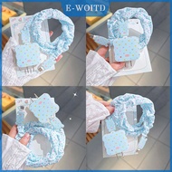 【E-WOITD】 INS เคสป้องกันสายชาร์จรูปผีเสื้อสำหรับ iPhone 16 15 PRO MAX 18W 20W ชุดอุปกรณ์ม้วนสายข้อมู