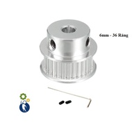 Pulley, Pulley, Pulley Shaft 6mm - 36 Teeth, used with 2GT-6mm belt