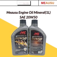 ORIGINAL MEAUSU Engine Oil - SAE API SM / CF 20W50 20W-50 1L - Toyota Honda Proton Nissan Perodua - 
