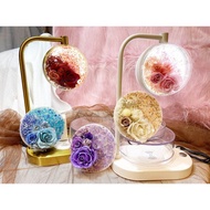 彩色碎石風暴L型檯燈(白色款共五色)(內建手機無線充電功能)