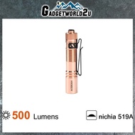 Acebeam Pokelit AA CU Copper Nichia 519A High CRI90 LED 500 Lumens Flashlight