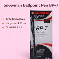 Snowman BP-7 Ballpoint Pen Snowman Ballpoint Pen BP-7 Snowman Pen BP-7 (12 pcs)