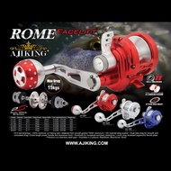 [MAX. 15KG] AJIKING ROME RV 100 REEL PANCING OVERHEAD FISHING REEL HANDLE KANAN 9+2BB