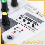 [Sunnimix2] 4 Channel USB Audio Mixer Mixing DJ Bluetooth Sound