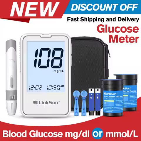 LinkSun Blood Glucose G-425-2 test strips replacement Meter Glucometer Diabetes Medical Lancets digi