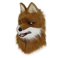 สัตว์หมาป่าหน้ากากคอสเพลย์เครื่องแต่งกาย Furry Faux Fur สุนัข Fox Full Head Therian หน้ากาก Anime Dr