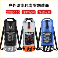 Spliced Outdoor Rafting and Canyoning Camping PVC Waterproof Bucket Bag Beach Swimming Bag Cycling S