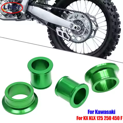 For Kawasaki KX 125 250 250F 450F KLX Motocross CNC Front Rear Wheel Hub Spacer 450R KX125 KX250 KXF
