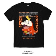 Fuecoco POKÉMON Series T-Shirt  Front And Back Print Crafter Tee 872C