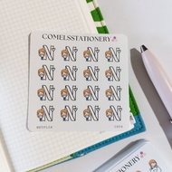 COMELS Netflix Daily Chores Sticker Sheet for Planner Bullet Journals Journaling Diary