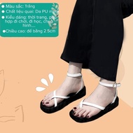 Sandal nữ xỏ ngón dây chéo đế bệt M37 Shoes DéP sandal thoitrang nữ