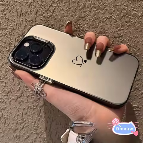 Cute Black Line Heart Casing For Realme 15 14 8 2 Pro Plus 8i 7i 6i 5i 5S 5 C3 C2 C1 U1 GT 5 Pro 6 3