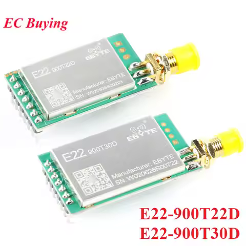 LoRa SX1262 WIFI Wireless Module 915MHz 868MHz 22dBm 30dBm RF Long Distance 5km 10km UART Serial Por