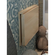 Double Support Continuous Wall Table Wall-Hanging Table Wall-Hanging Folding Table Solid Wood Wall-H