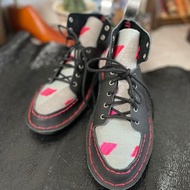 Japan Made 播州織 黑色×提花 高筒運動鞋