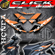 002 Honda Click 125i v2 decals sticker for motorcycle parts and accessories