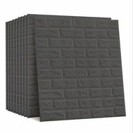 PAKET MURAH! Wallpaper Dinding 3D Brick Foam White PREMIUM QUALITY Anti Air dan Noda / Sticker Wallp