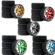65mm On-Road Tires for 1/10 RC Car, Fit Corolla XTS S10, Tamiya & MJX10306