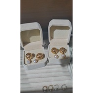 Akoya soft pink pearl earrings