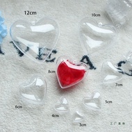 Acrylic Heart Star and Round Bucket Clear Acrylic Dome Ball/ Acrylic Heart Ball/ Acrylic Star Ball/ 