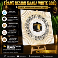 Frame white gold Design Kaaba Deko Rumah Tenang & Eksklusif
