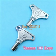 2 PCS YANMAR 123482-91291 Excavator Ignition Key for Yanmar Marine 103 Keys