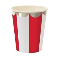 Stripe Cups (Set of 8) – Red