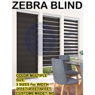 Ready Stock Zebra Blind / Langsir Bidai Korea / Height 6 Feet / Free Screw & Wall Plug Blind Window 