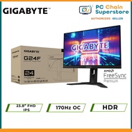 Gigabyte G24F Gaming Monitor - 24" IPS FHD 1080P / 170Hz OC Refresh Rate / 1ms / HDR / 120% SRGB-EOL