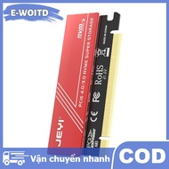 E-WOITD M.2 Nvme Để Pcie 4.0 X16 Adapter Với Tản Nhiệt-Cho 980 Pro 970 Evo SSD Nhôm Adapter Với Tản 
