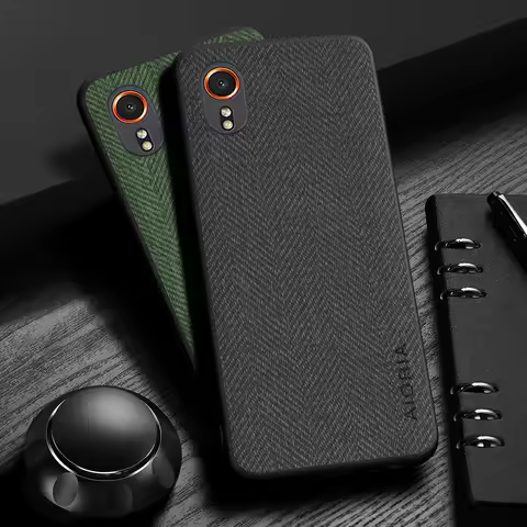 Case for Samsung Galaxy Xcover7 Design Simple, Lightweight, Durable Leather wood grain cover for Sam