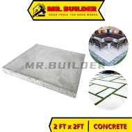 MR. BUILDER 2'x2' Concrete Slab with Steel Papan Konkrit Besi 2 kaki x 2 kaki Garden Decoration Drai