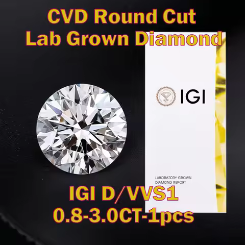 Provence CVD Lab Diamonds 0.8CT-3CT D/VVS1/VVS2 -1pcs Round Lab grown diamond For Ring Jewelry Makin