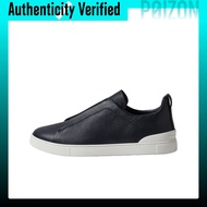 Ermenegildo Zegna Triple Stitch Skate Shoes Mens Low Top Marine Blue LHCVN-S8381Z-NAV