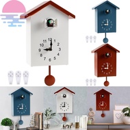 Cuckoo Clock Plastic Cuckoo Wall Clock with Bird Tweeting Sound Hanging Bird Clock Battery Operated Cuckoo Clock for Home Living Room SHOPSBC1507