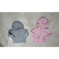 Preloved h&m children's jacket, grey size 1.5-2 years, pink size 4-6 years, note: write you want to 