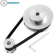 FS 2GT Pulley Gt2 Synchronous Pulley Belt Kit 60Teeth 20Teeth 1:3 Reduction Ratio Mechanical