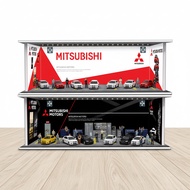 KRMK DIORAMA GARAGE 1/ MITSUBISHI GARAGE64 WITH LED