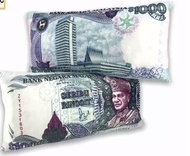 ready stock money pillow pillow RM 1000 RM50 RM100 SIZE:60x28cmmoney pillow