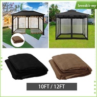 [LovoskibcMY] Outdoor Gazebo Netting Large Portable Patio Hardtop Gazebo Sun Shade Shelters