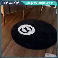 【Fast Shipment】 Simulation Billiards 8 Ball Carpet Round Chair Pad Anti-slip Floor Mat Room Decor