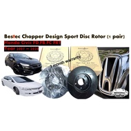 Honda Civic FC/FD/FB Brake Disc Rotor -Bestec Chopper Design Disc Sport Rotor (FRT)