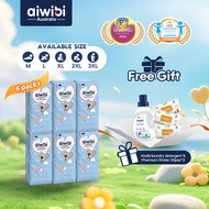 (1 carton)Aiwibi Comfy Dry Premium diaper pants, Breathable Diaper pants, Ultra-thin, Soft diapers M