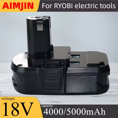 18V 4.0Ah Lithium Battery For Ryobi RB18L50 Lithium-ion Replacement Battery for Ryobi RB18L25 RB18L1
