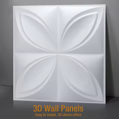 30cm 3D Plastic Molds For 3D Tile Panels Mold Plaster Wall Stone Wall Art Decor Plastic Form 3D wall