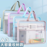 A3 Large Size File Bag Zipper Type Large Capacity Storage Bag Large Size Test Paper Art Bag Poster P
